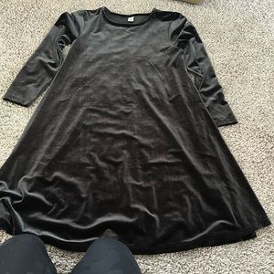 Velvet black dress